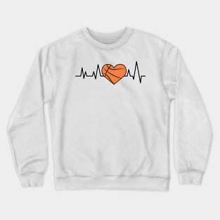 Heartbeat Pulse - Basketball Crewneck Sweatshirt